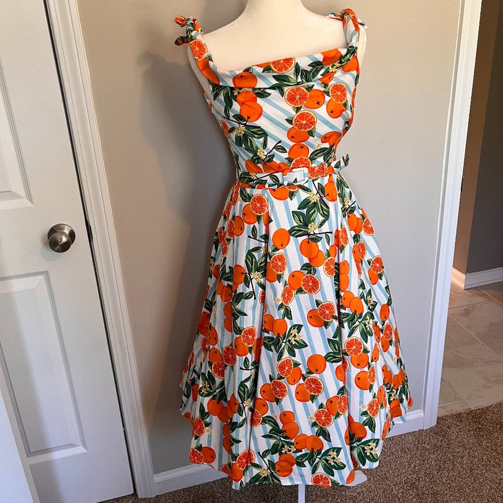 Orange Blossom Swing Dress by ModCloth x Collectif